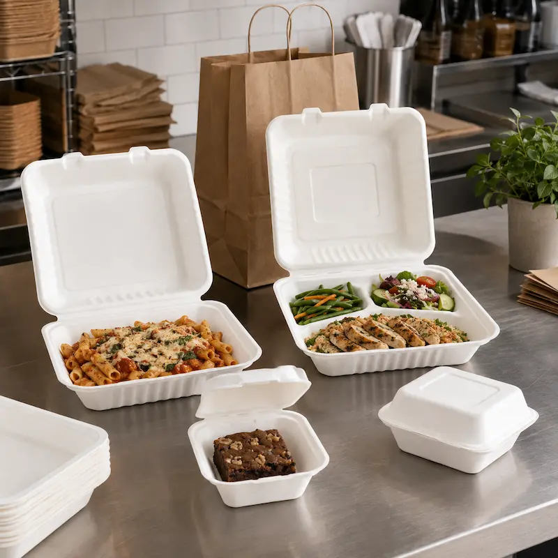 Molded pulp packaging solutions for foodservice and restaurants