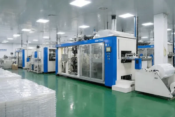 yihao-plastic-food-packaging-production-workshop-thermoforming-machines.webp